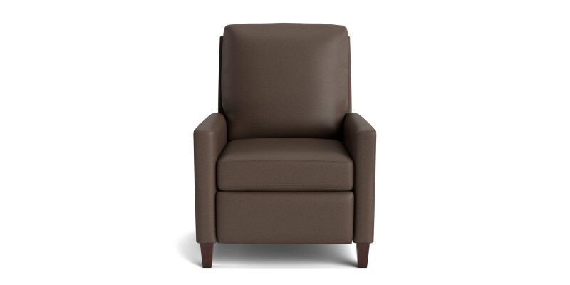 Trevor Leather Track Arm Manual Recliner