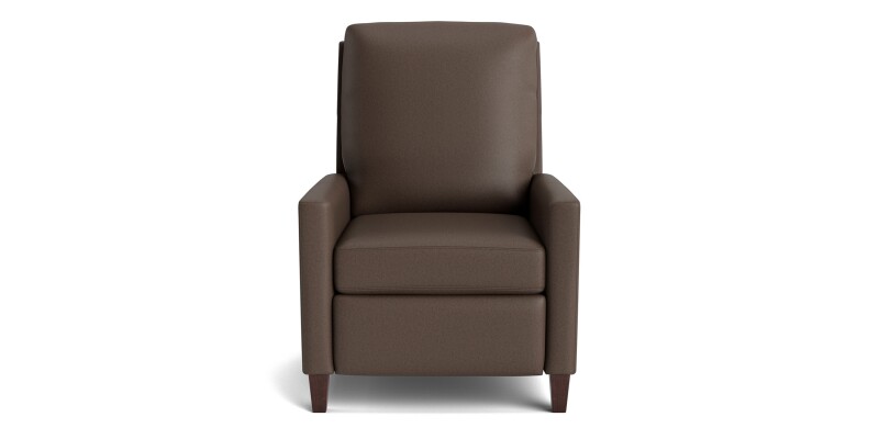 Trevor Leather Track Arm Manual Recliner