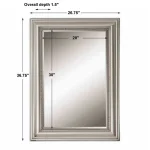 Stuart Mirror, Silver - Image 6