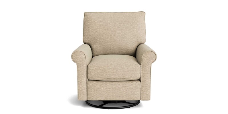 Oswell Roll Arm Swivel Glider Chair