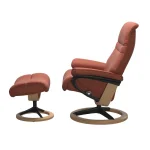 Stressless® Sunrise (M) Signature Base Recliner with Ottoman - Image 3