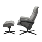 Stressless® Sunrise (M) Cross Base Recliner with Ottoman - Image 3