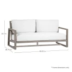 Avondale N-dura Wood Outdoor Loveseat - Image 3