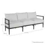 Santa Barbara N-dura Wood Outdoor Sofa - Image 6