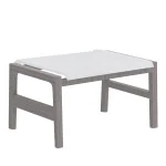 Seashore N-dura Wood Outdoor Sling Ottoman - Image 4