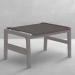Seashore N-dura Wood Outdoor Sling Ottoman - Image 8