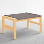 Seashore N-dura Wood Outdoor Sling Ottoman - Image 11