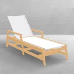 Seashore N-dura Wood Outdoor Chaise Lounge - Image 5