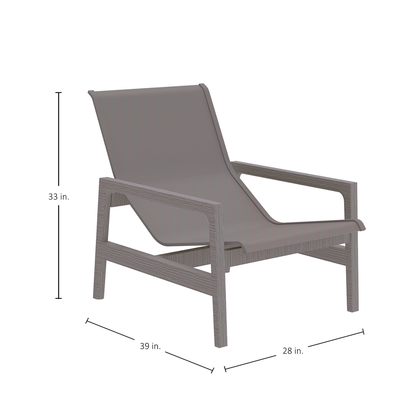 Seashore N-dura Wood Outdoor Easy Chair