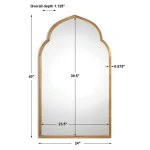 Kenitra Arch Mirror, Gold - Image 7