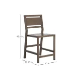 Avondale Wrought Aluminum Outdoor Counter Stool - Image 5
