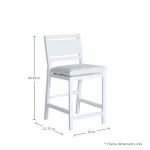 Avondale Wrought Aluminum Outdoor Counter Stool - Image 6
