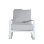Avondale Wrought Aluminum Outdoor Lounge Rocker Chair - Image 26
