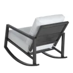 Avondale Wrought Aluminum Outdoor Lounge Rocker Chair - Image 3