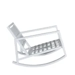 Avondale Wrought Aluminum Outdoor Lounge Rocker Chair - Image 13