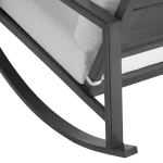 Avondale Wrought Aluminum Outdoor Lounge Rocker Chair - Image 7