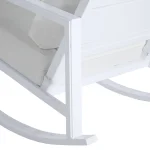 Avondale Wrought Aluminum Outdoor Lounge Rocker Chair - Image 5