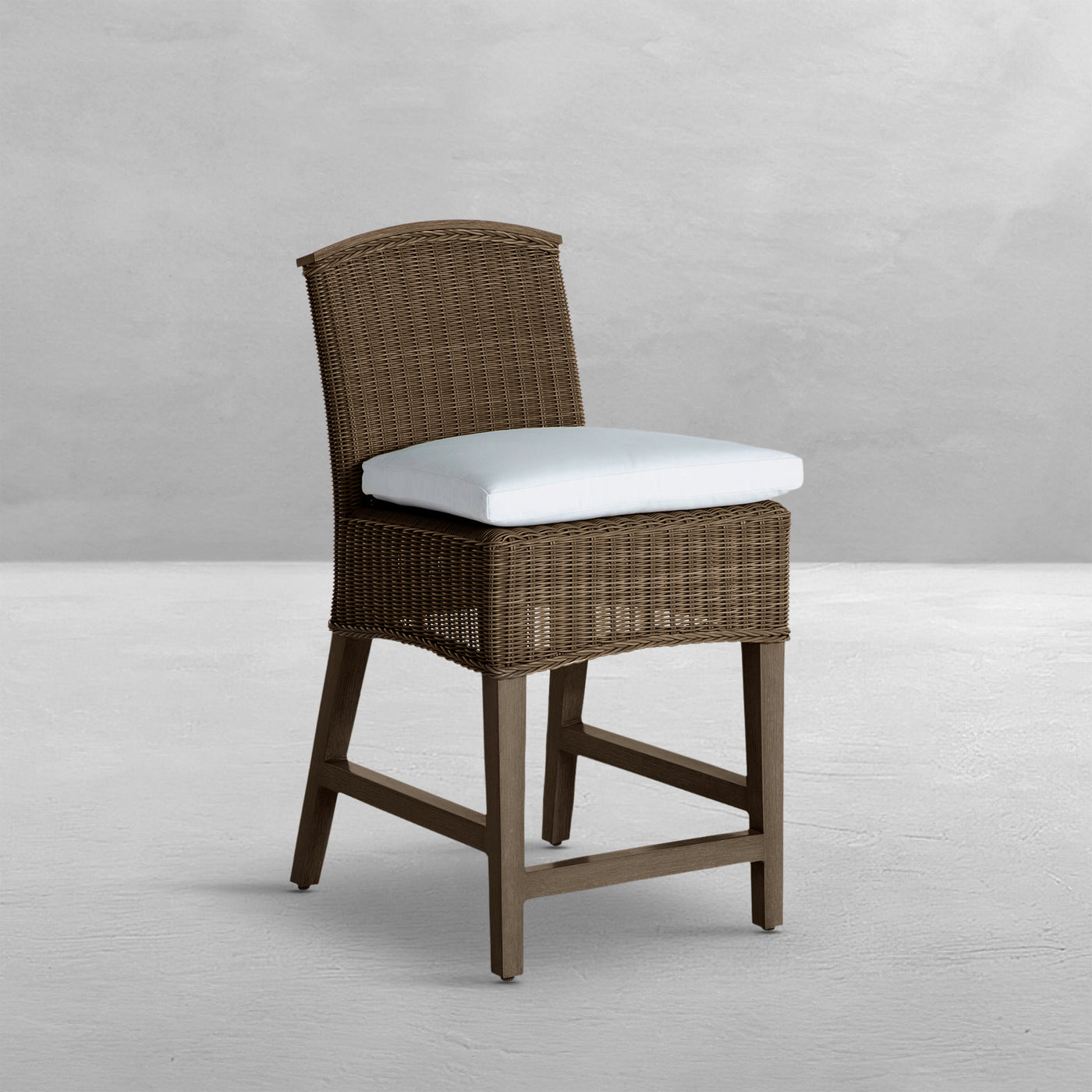 Astoria N-dura Resin Wicker Outdoor Counter Stool 38. 25 In.