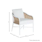 Havanacane N-dura Resin Wicker Outdoor Euro Lounge Chair - Image 15