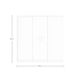Horizon Aluminum Square Outdoor Table Top 36 In. W X 1.62 In. H - Image 6