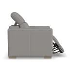 Aurora Ash Leather Power Recliner with Power Headrest - Image 11
