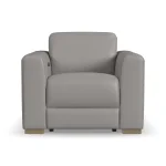 Aurora Ash Leather Power Recliner with Power Headrest - Image 4