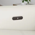 Aurora Coconut Milk Leather Power Recliner with Power Headrest - Image 7