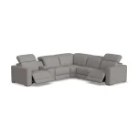 Aurora Ash Leather Power Reclining Sectional with Power Headrests - Image 11
