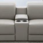 Aurora Ash Leather Power Reclining Sectional with Power Headrests - Image 7
