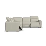Aurora Coconut Milk Leather Power Reclining Sectional with Power Headrests - Image 12