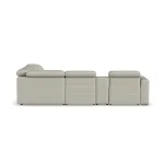 Aurora Coconut Milk Leather Power Reclining Sectional with Power Headrests - Image 13
