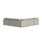 Aurora Coconut Milk Leather Power Reclining Sectional with Power Headrests - Image 14