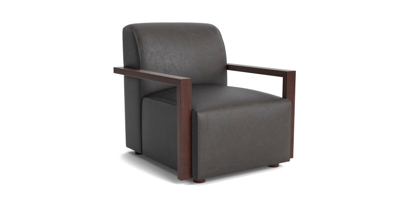 Creswell Leather Accent Chair