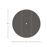 Horizon Aluminum Round Outdoor Table Top 60 In. Umbrella Hole - Image 4