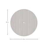 Horizon Aluminum Round Outdoor Table Top 60 In. Umbrella Hole - Image 7