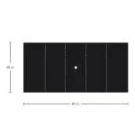 Horizon Aluminum Rectangle Outdoor Table Top 84 In. W X 1.5 In. H - Image 4