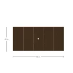 Horizon Aluminum Rectangle Outdoor Table Top 84 In. W X 1.5 In. H - Image 6