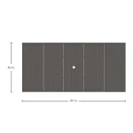 Horizon Aluminum Rectangle Outdoor Table Top 84 In. W X 1.5 In. H - Image 10