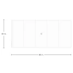 Horizon Aluminum Rectangle Outdoor Table Top 84 In. W X 1.5 In. H - Image 11