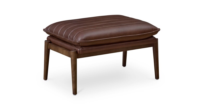 Ellis Leather Ottoman
