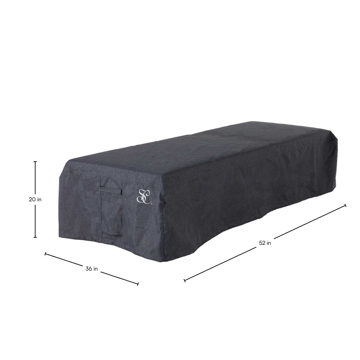 Chaise Cover - Heather Gray