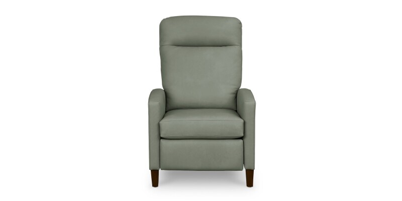 Emmett Leather Track Arm Lay Flat Manual Recliner