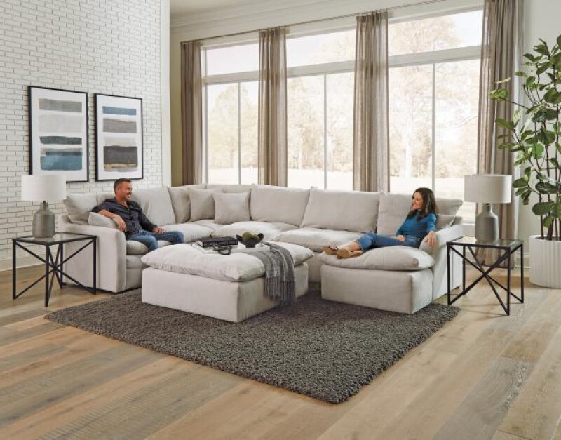 Harper 1345 Cocktail Ottoman 40"