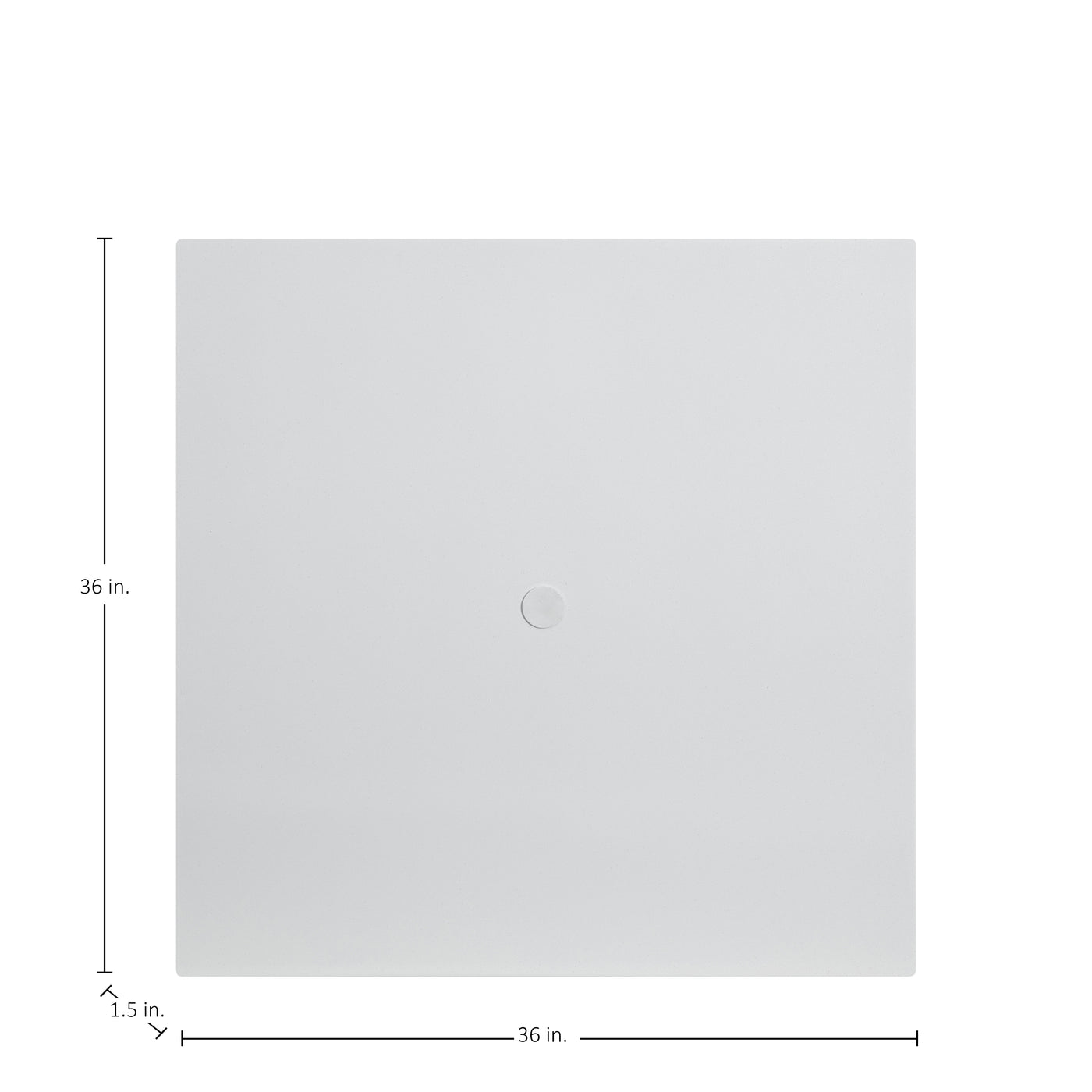 Plateau Stone Square Outdoor Table Top 36 In. W X 1.5 In. H
