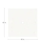 Plateau Stone Square Outdoor Table Top 42 In. W X 1.5 In. H