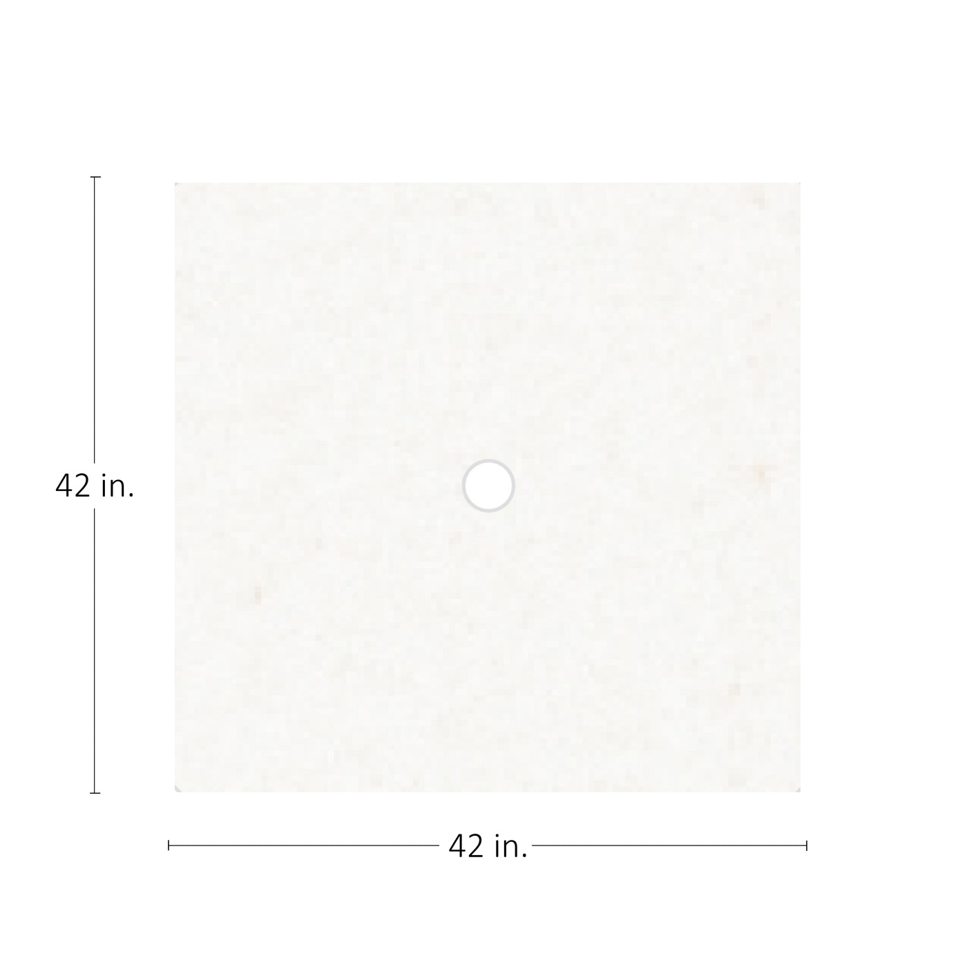 Plateau Stone Square Outdoor Table Top 42 In. W X 1.5 In. H