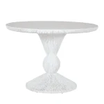 Montello Cast Stone Round Outdoor Pedestal Table 42 In. W X 29.5 In. H