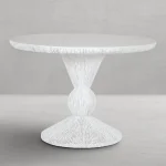 Montello Cast Stone Round Outdoor Pedestal Table 42 In. W X 29.5 In. H - Image 8