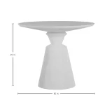 Fisher Cast Stone Round Outdoor Table 36 In. W X 30 In. H - Image 5