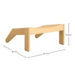 Ashland N-dura Wood Outdoor Adirondack Ottoman - Image 10